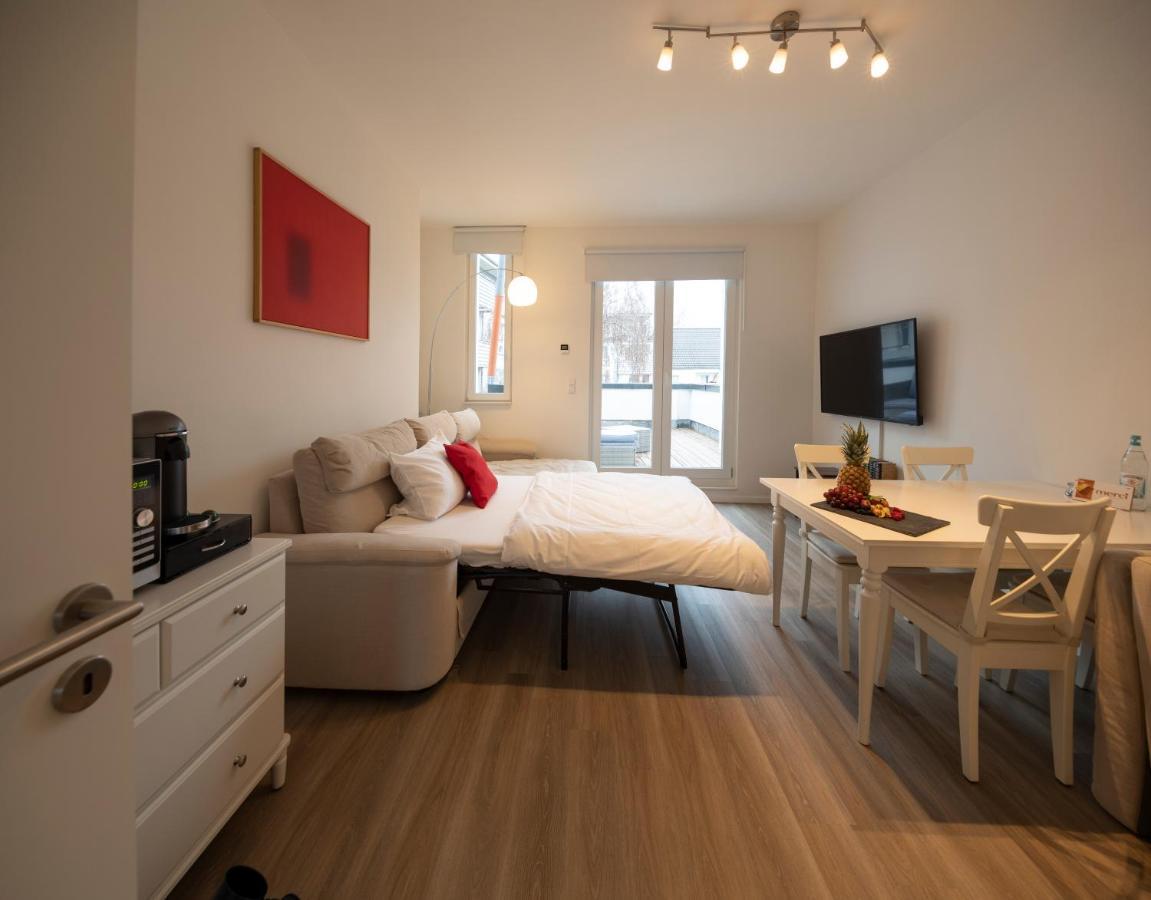 Jaybnb - Apartment Direkt Am Hafen Mit Terrasse Und Uhd Tv Dortmund Exteriör bild